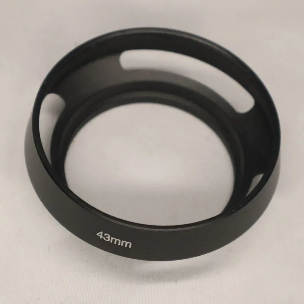 43mm Lens Hood, Standard Vented Matte Surface Hood